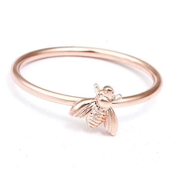 Jewelry - New Simple Rose Gold Bee Ring